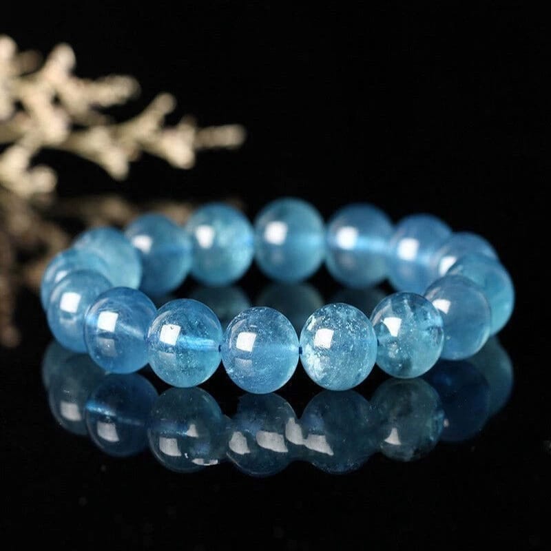 Good Fortune Series–Aquamarine Crystal Bracelet: Unlock Prosperity, Calm, and Success