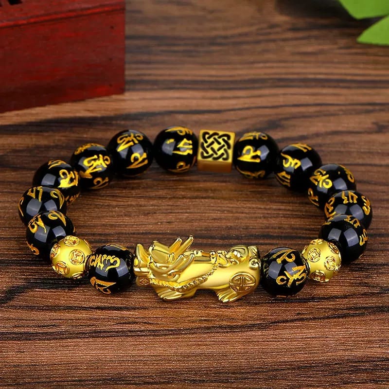 Wealth Protection Series – Obsidian Double Pixiu Bracelet | Attract Wealth & Fortune, Bring Peace & Blessings