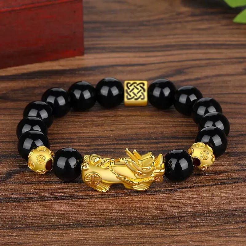 Wealth Protection Series – Obsidian Double Pixiu Bracelet | Attract Wealth & Fortune, Bring Peace & Blessings