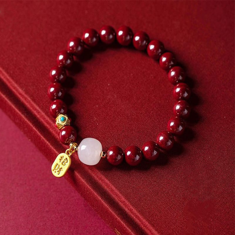 Wealth Series – Cinnabar & Jade Bracelet | Prosperity, Protection & Positive Energy