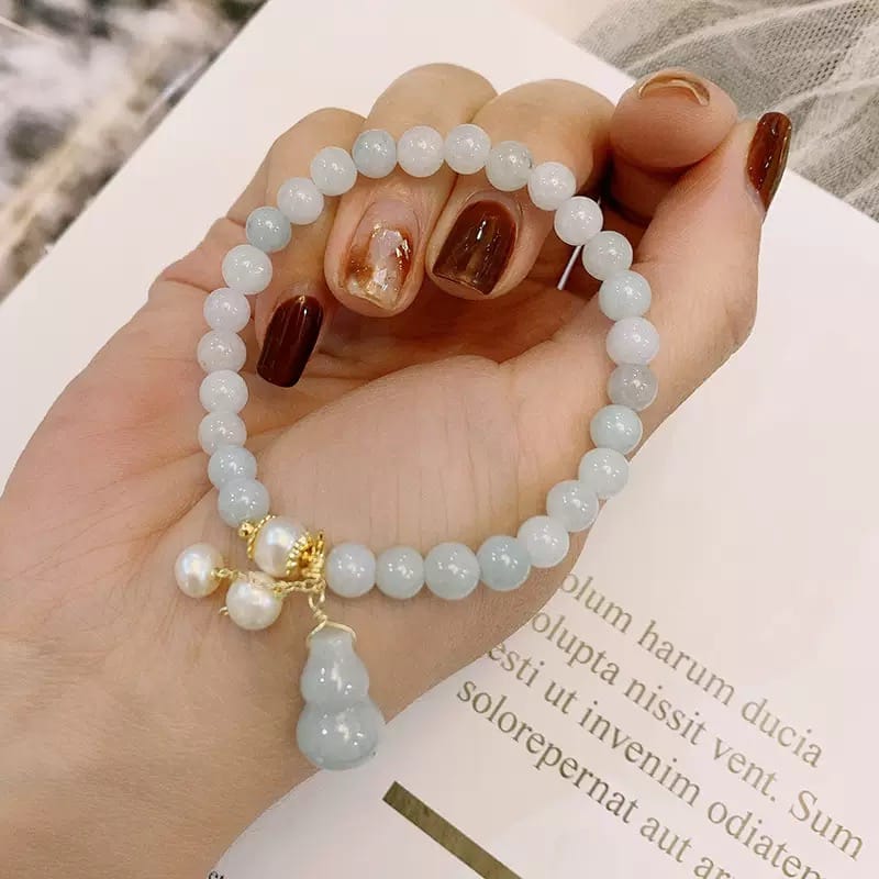 Good Fortune Series – Natural Jade & Pearl Bracelet | Luck, Balance & Protection