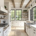 Feng Shui kitchen design with a well-placed stove, balanced energy flow, and a harmonious layout for prosperity and health.